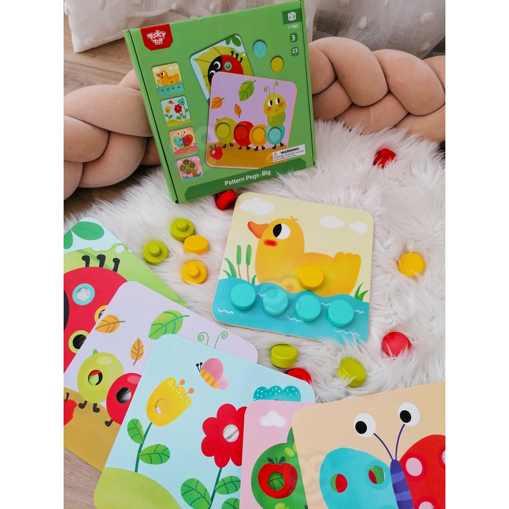 Kūdikių dėlionės TOOKY TOY Gyvūnai mokymosi formos Spalvos-Žaislai, Dėlionės, Dėlionės patiems mažiausiems-e-vaikas