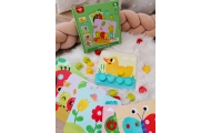 TOOKY TOY Układanka Klocki dla Dzieci Zwierzęta Dopasuj Nauka Kształtów Kolorów + Plansze