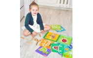 TOOKY TOY Układanka Gra Logiczna Łamigłówki Klocki Magnetyczne dla Dzieci 49 el.					