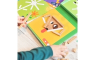 TOOKY TOY Dėlionių žaidimas Dėlionės Magnetinės kaladėlės vaikams 49 el.