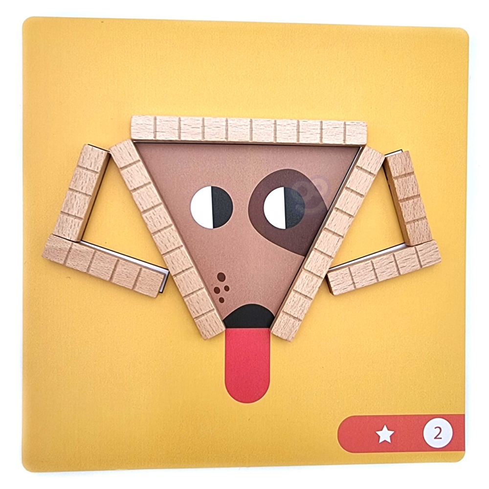TOOKY TOY Dėlionių žaidimas Dėlionės Magnetinės kaladėlės vaikams 49 el.