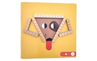 TOOKY TOY Dėlionių žaidimas Dėlionės Magnetinės kaladėlės vaikams 49 el.