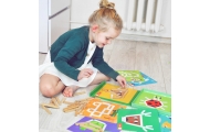 TOOKY TOY Układanka Gra Logiczna Łamigłówki Klocki Magnetyczne dla Dzieci 49 el.					