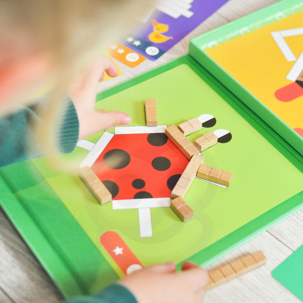 TOOKY TOY Dėlionių žaidimas Dėlionės Magnetinės kaladėlės vaikams 49 el.