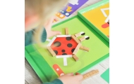 TOOKY TOY Układanka Gra Logiczna Łamigłówki Klocki Magnetyczne dla Dzieci 49 el.					