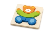 VIGA Baby's First Wooden Puzzle Teddy Bear