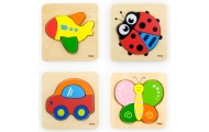 VIGA Baby's First Wooden Puzzle Car