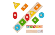CLASSIC WORLD Układanka MONTESSORI dla Dzieci Nauka Kształtów Figur Kolorów 7 el.