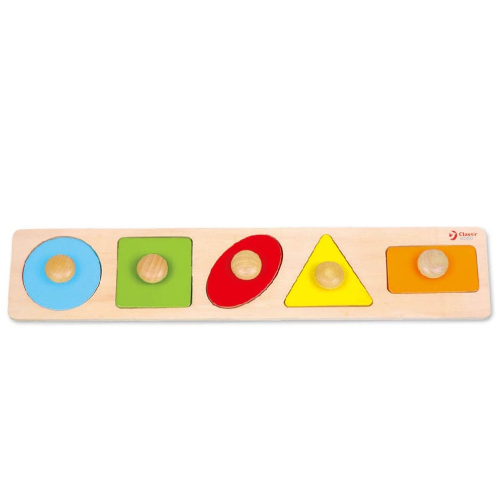 Dėlionė CLASSIC WORLD MONTESSORI skirta mokytis formų, figūrų, skaičių, spalvų 7 el.