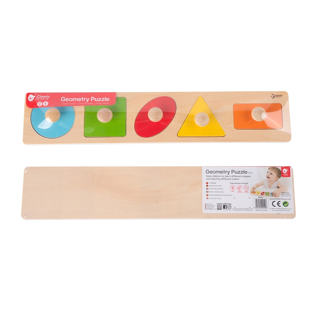 Dėlionė CLASSIC WORLD MONTESSORI skirta mokytis formų, figūrų, skaičių, spalvų 7 el.