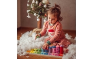 WOOPIE GREEN Układanka Nauka Liczenia i Kolorów Montessori 56 el.					