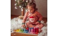 WOOPIE GREEN Montessori mokymosi dėlionės skaičiavimui ir spalvoms 56 el.