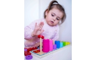 WOOPIE GREEN Montessori mokymosi dėlionės skaičiavimui ir spalvoms 56 el.