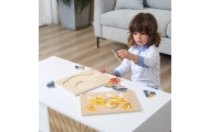 VIGA Drewniane Puzzle Montessori Kogut z Pinezkami