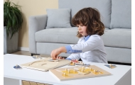 VIGA Drewniane Puzzle Montessori Kogut z Pinezkami