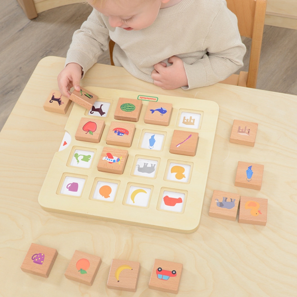 Dėlionė - objektų atpažinimo žaidimas MASTERKIDZ Matching Shadows Pairing Montessori-Žaislai, Lavinamieji žaislai, Veiklos centr