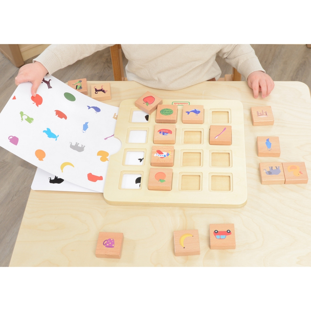 Dėlionė - objektų atpažinimo žaidimas MASTERKIDZ Matching Shadows Pairing Montessori-Žaislai, Lavinamieji žaislai, Veiklos centr