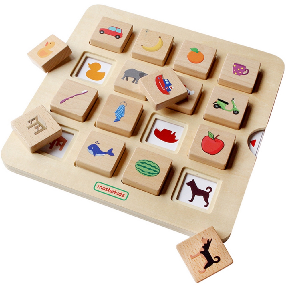Dėlionė - objektų atpažinimo žaidimas MASTERKIDZ Matching Shadows Pairing Montessori-Žaislai, Lavinamieji žaislai, Veiklos centr