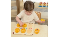 MASTERKIDZ Tablica do Nauki Emocji Drewniane Jajka jaki Humor? Montessori