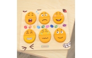 MASTERKIDZ lenta mokymasis emocijų Mediniai kiaušiniai Montessori