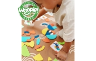WOOPIE GREEN Montessori medinė dėlionė 40 atkuriamų modelių 55 el. FSC sertifikuota
