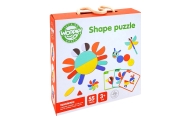 WOOPIE GREEN Montessori medinė dėlionė 40 atkuriamų modelių 55 el. FSC sertifikuota