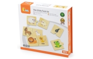 VIGA Drewniane Puzzle Układanka Zwierzątka Małe i Duże