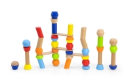 Medinė geometrinė blokų dėlionė VIGA, 52 vnt-Žaislai, Dėlionės, 3D - tūrinės dėlionės-e-vaikas