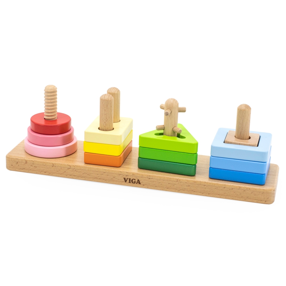 VIGA Wooden Geometric Sorter Maze