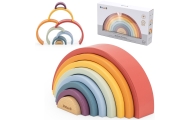 Mediniai vaivorykštiniai dėlionės blokai VIGA PolarB Montessori-Žaislai, Kūdikiams, Žaislai mažyliams (iki 4 m.