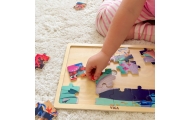 VIGA Drewniane Puzzle Układanka 24 el. Sekrety Morza