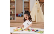 Medinė dėlionė VIGA Montessori 2-in-1 figūrėlės „Ūkis“-Žaislai, Dėlionės, Dėlionės patiems mažiausiems-e-vaikas