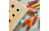 WOOPIE GREEN Wooden Educational Drawer 4-in-1 Montessori Sorter Carrot Game FSC