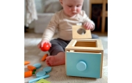 Medinė mokomoji dėžutė WOOPIE GREEN 4-in-1 Montessori rūšiuoklė Morkų žaidimas (FSC)
