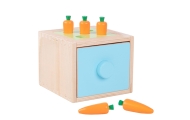 Medinė mokomoji dėžutė WOOPIE GREEN 4-in-1 Montessori rūšiuoklė Morkų žaidimas (FSC)