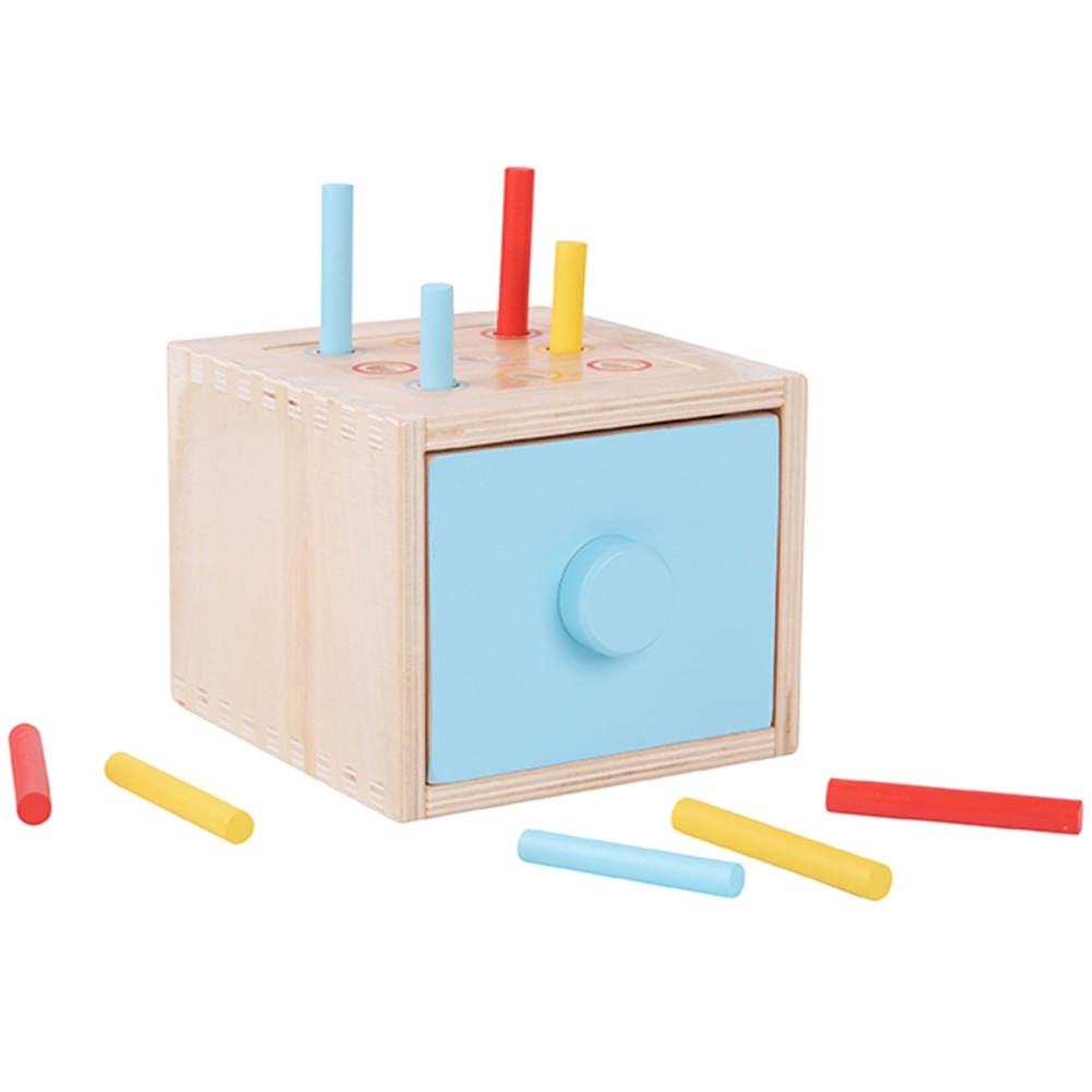 WOOPIE GREEN Wooden Educational Drawer 4-in-1 Montessori Sorter Carrot Game FSC