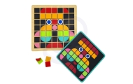 Medinė mozaikinė dėlionė Montessori TOOKY TOY-Žaislai, Dėlionės, Dėlionės patiems mažiausiems-e-vaikas