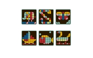 TOOKY TOY Wooden Mosaic Montessori Puzzle