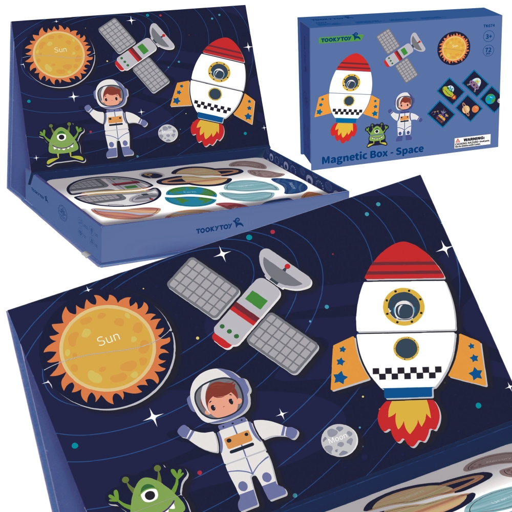 Magnetinė dėlionė TOOKY TOY Kosmosas