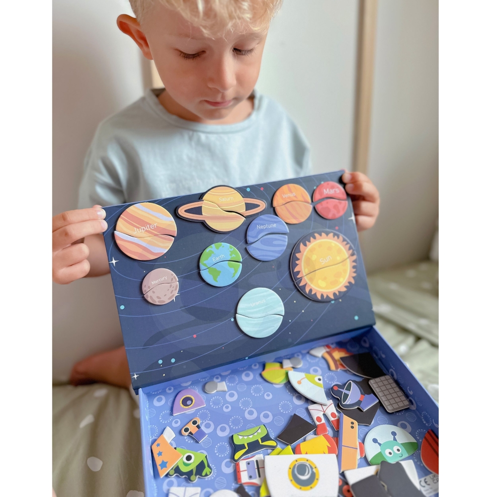Magnetinė dėlionė TOOKY TOY Kosmosas