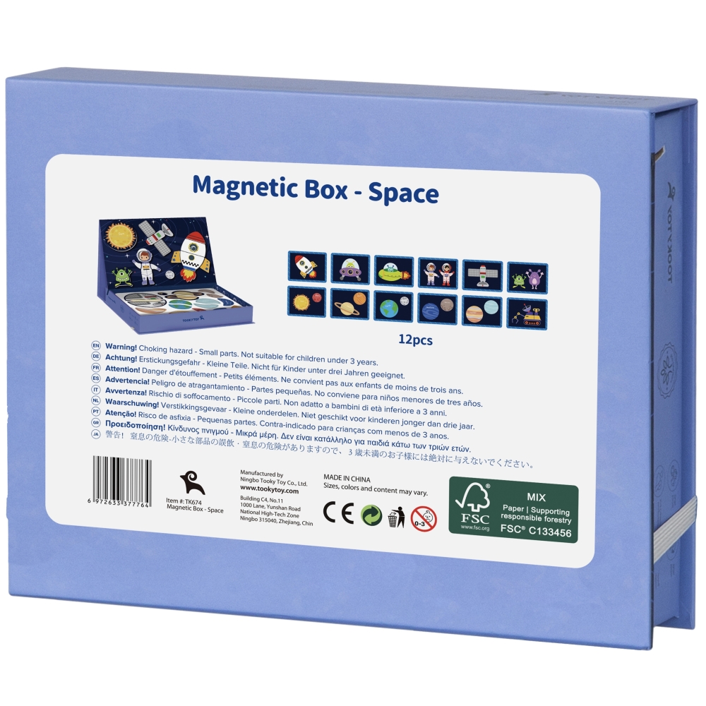 Magnetinė dėlionė TOOKY TOY Kosmosas