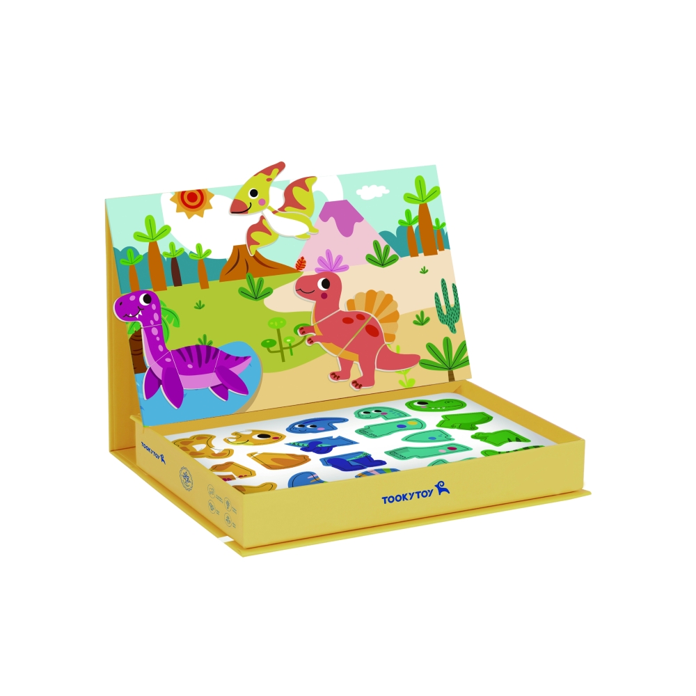 Magnetinė dėlionė TOOKY TOY Dinozaurai