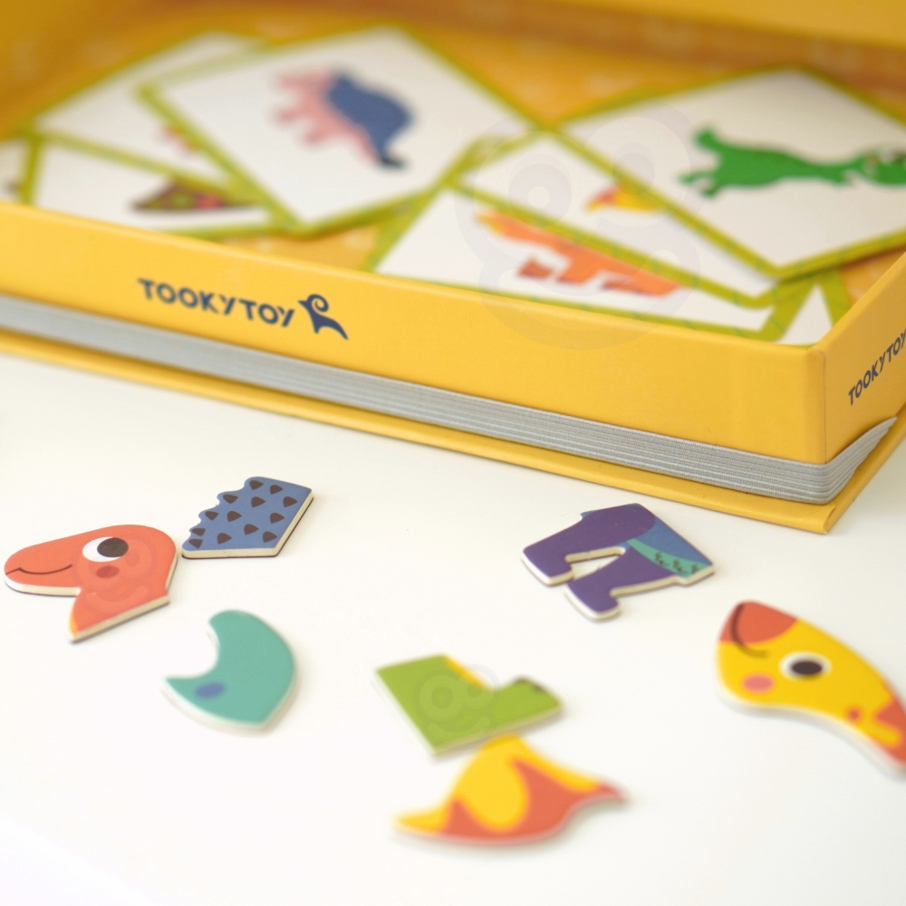 Magnetinė dėlionė TOOKY TOY Dinozaurai