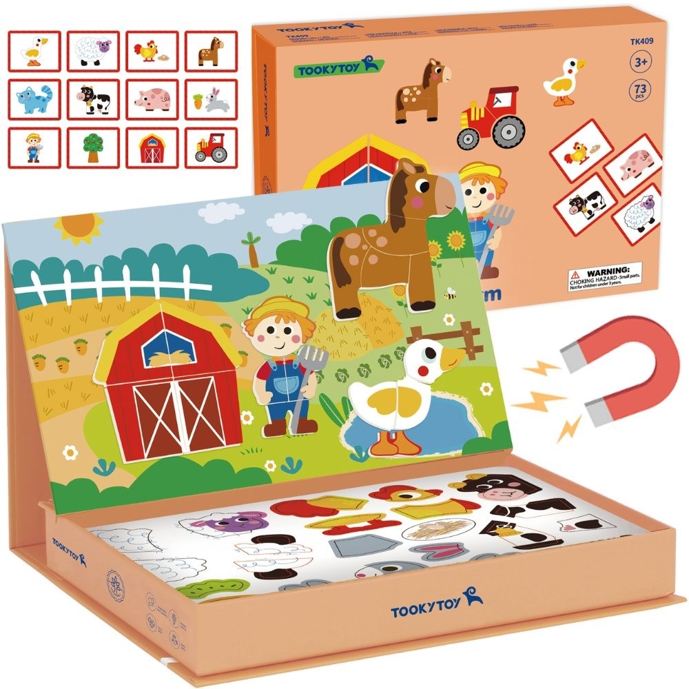 Magnetinė dėlionė TOOKY TOY Ferma