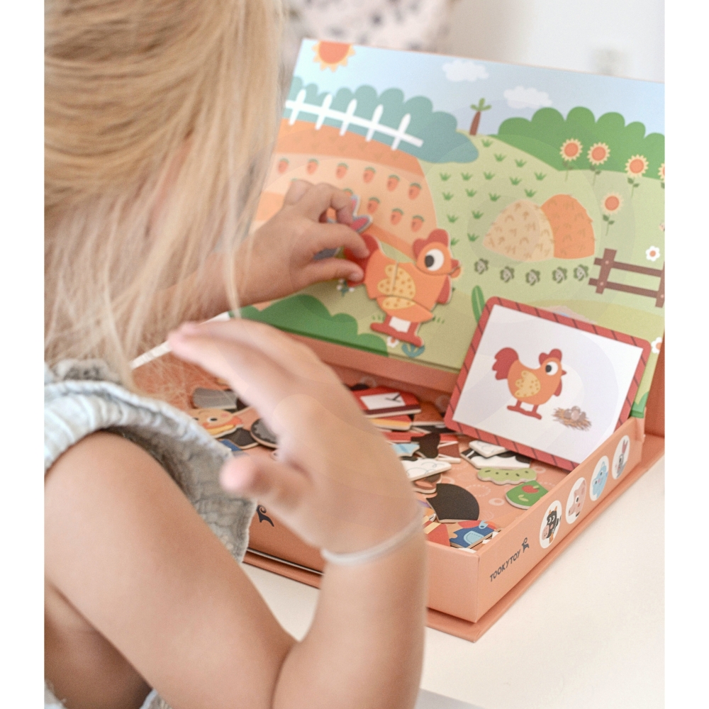 Magnetinė dėlionė TOOKY TOY Ferma