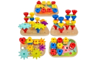 WOOPIE GREEN Konstrukcyjny BOX Motoryczny Montessori 12w1 FSC