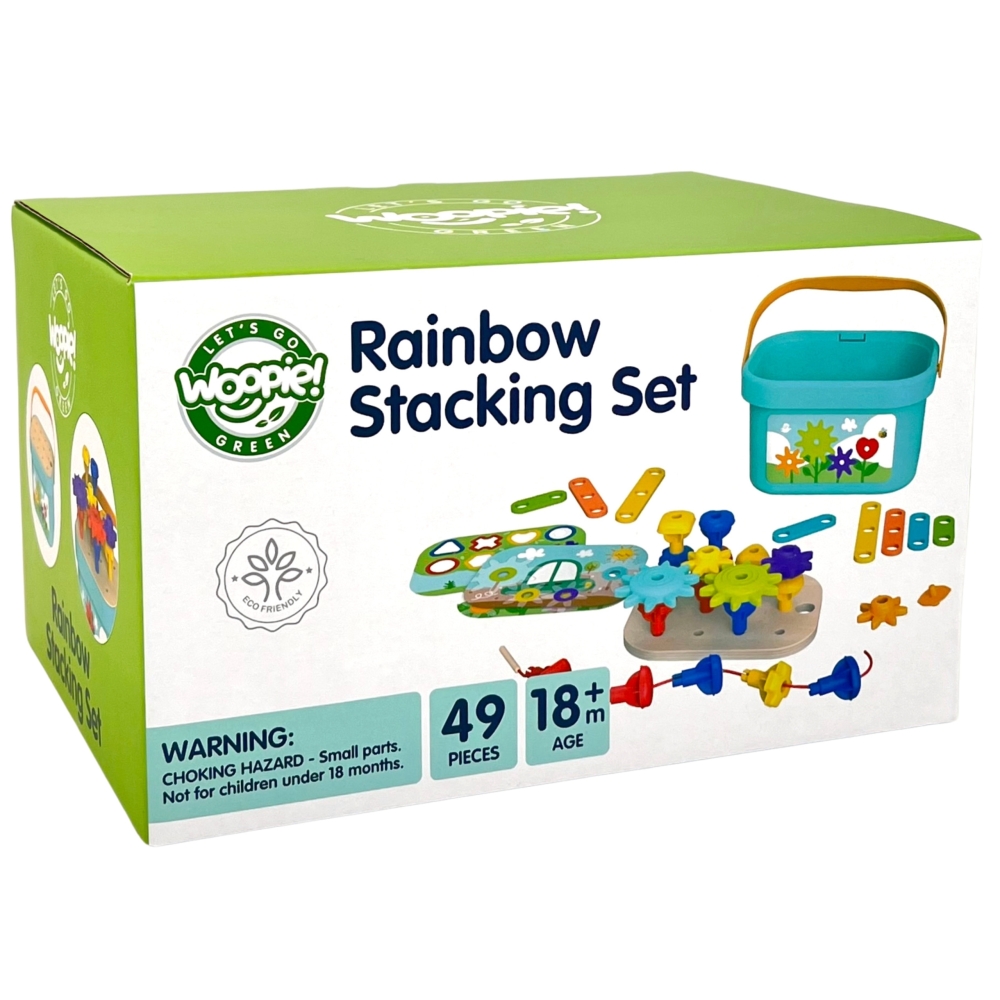 Medinė Montessori motorinė dėžė 12in1 FSC WOOPIE GREEN
