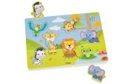 VIGA Puzzle Dźwiękowe Dopasuj Zwierzęta Egzotyczne