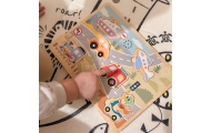 Medinė interaktyvi dėlionė TOOKY TOY Transporto priemonės
