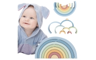 Pastelinė dėlionė Montessori medinės kaladėlės TOOKY TOY